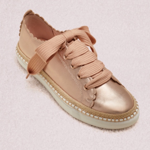 kate spade rose gold sneakers